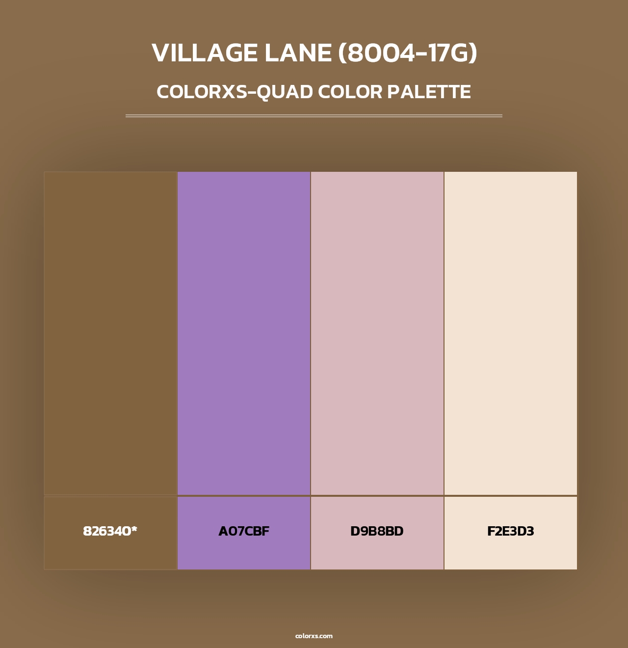 Village Lane (8004-17G) - Colorxs Quad Palette