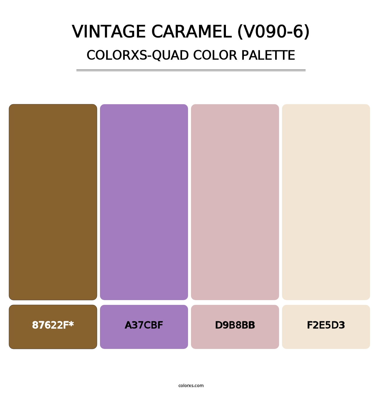 Vintage Caramel (V090-6) - Colorxs Quad Palette