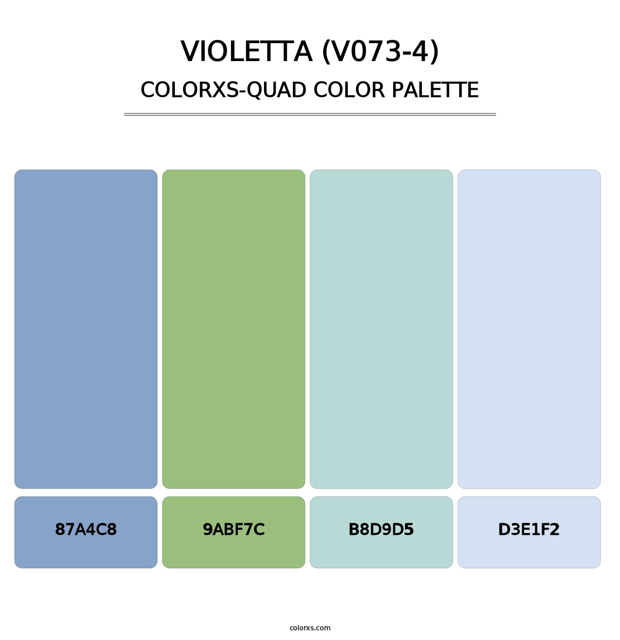 Violetta (V073-4) - Colorxs Quad Palette