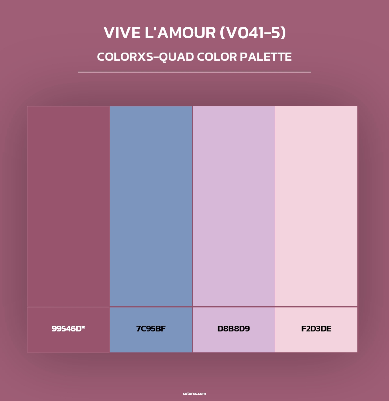 Vive l'amour (V041-5) - Colorxs Quad Palette