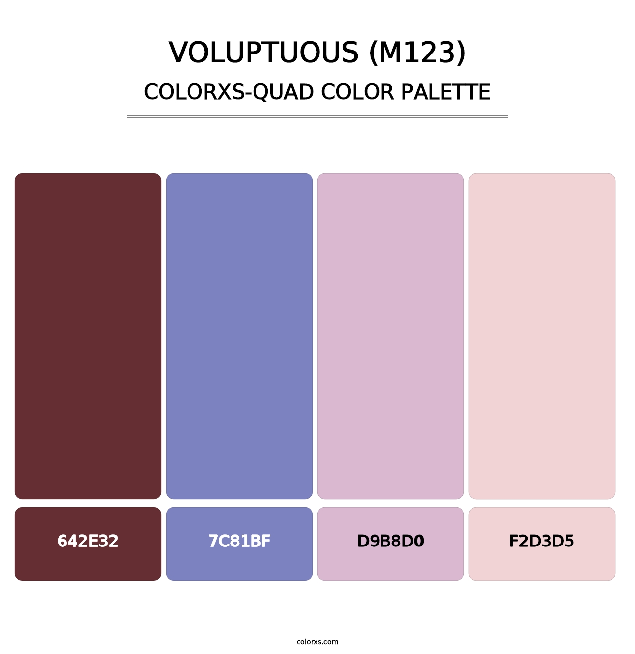 Voluptuous (M123) - Colorxs Quad Palette
