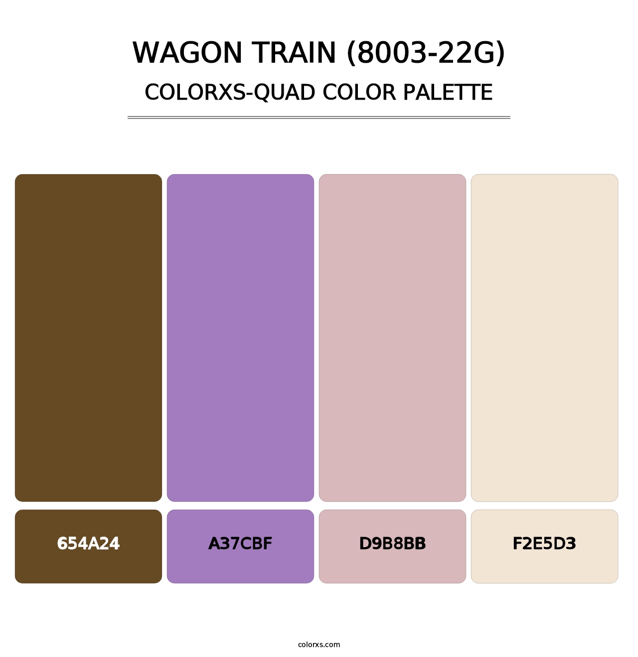 Wagon Train (8003-22G) - Colorxs Quad Palette