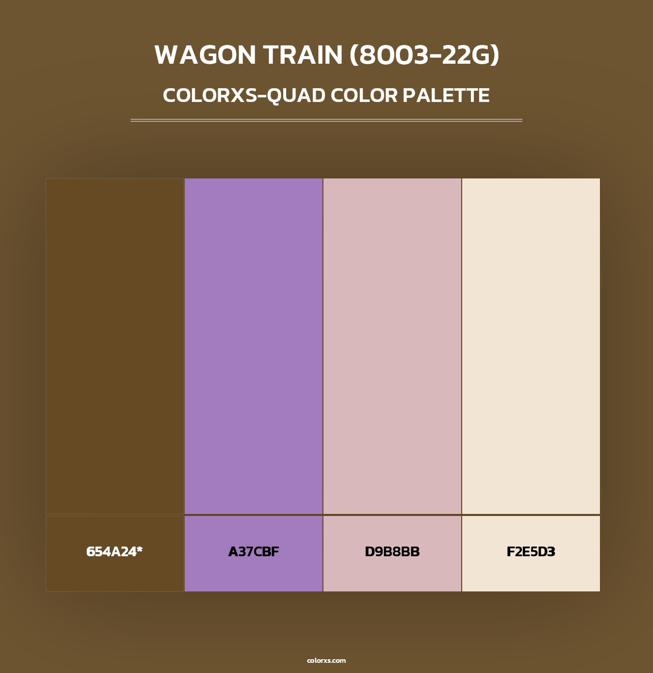 Wagon Train (8003-22G) - Colorxs Quad Palette
