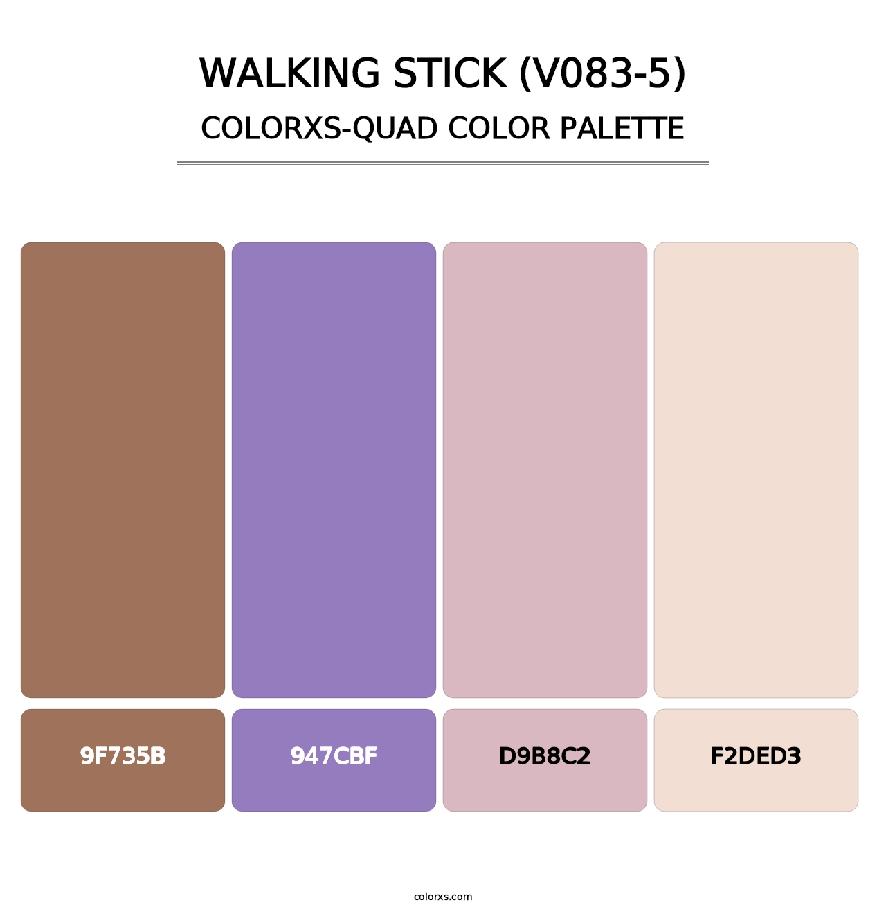 Walking Stick (V083-5) - Colorxs Quad Palette