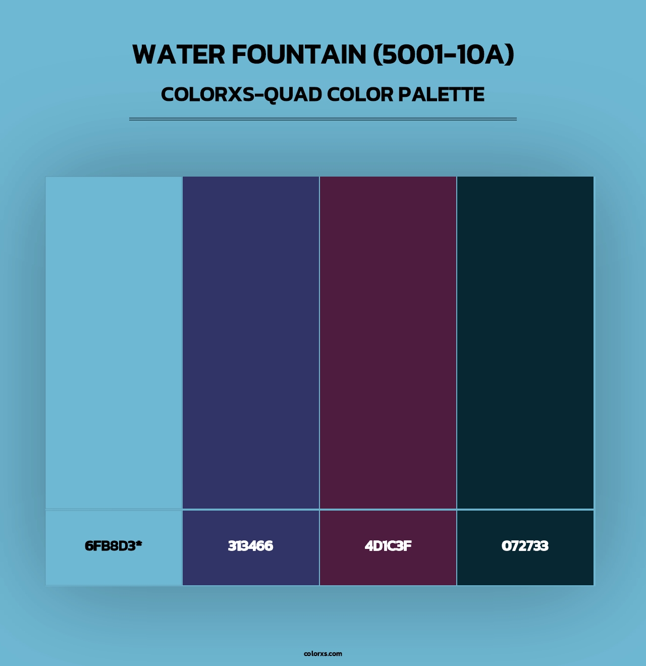 Water Fountain (5001-10A) - Colorxs Quad Palette
