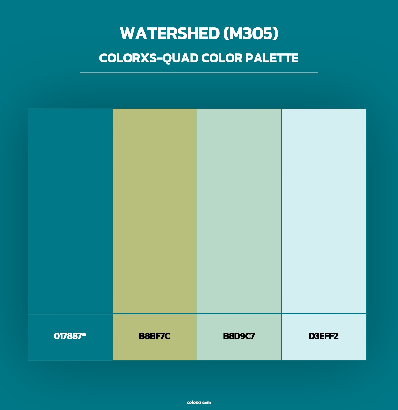 Watershed (M305) - Colorxs Quad Palette