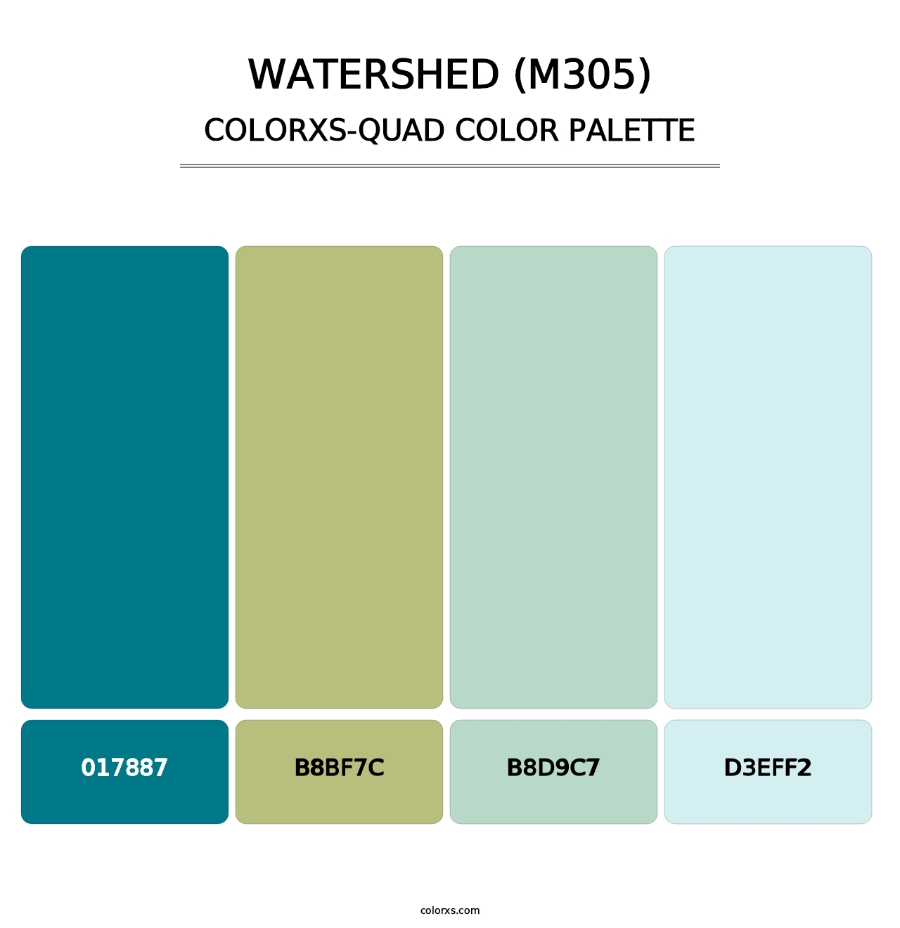 Watershed (M305) - Colorxs Quad Palette
