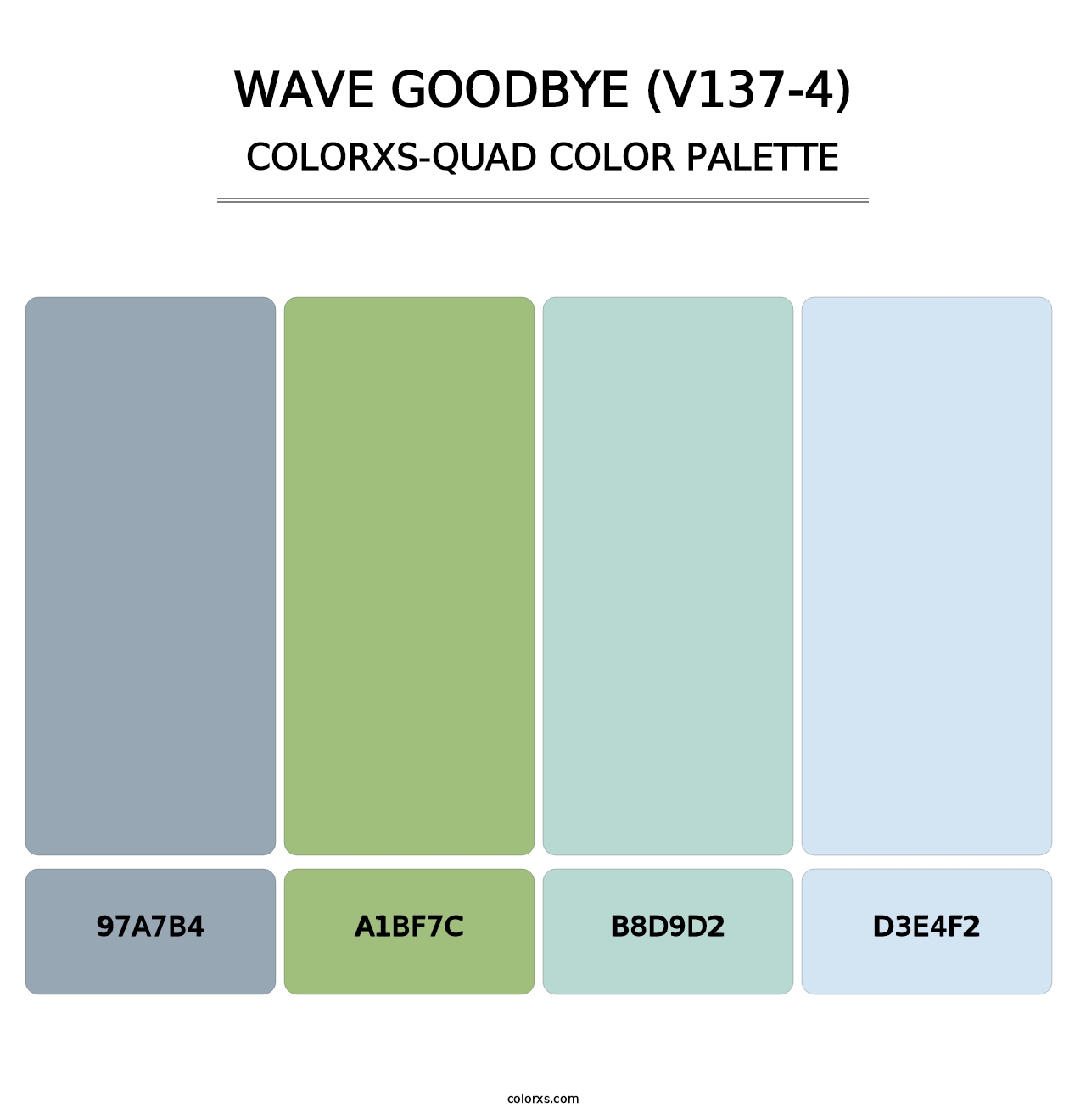 Wave Goodbye (V137-4) - Colorxs Quad Palette