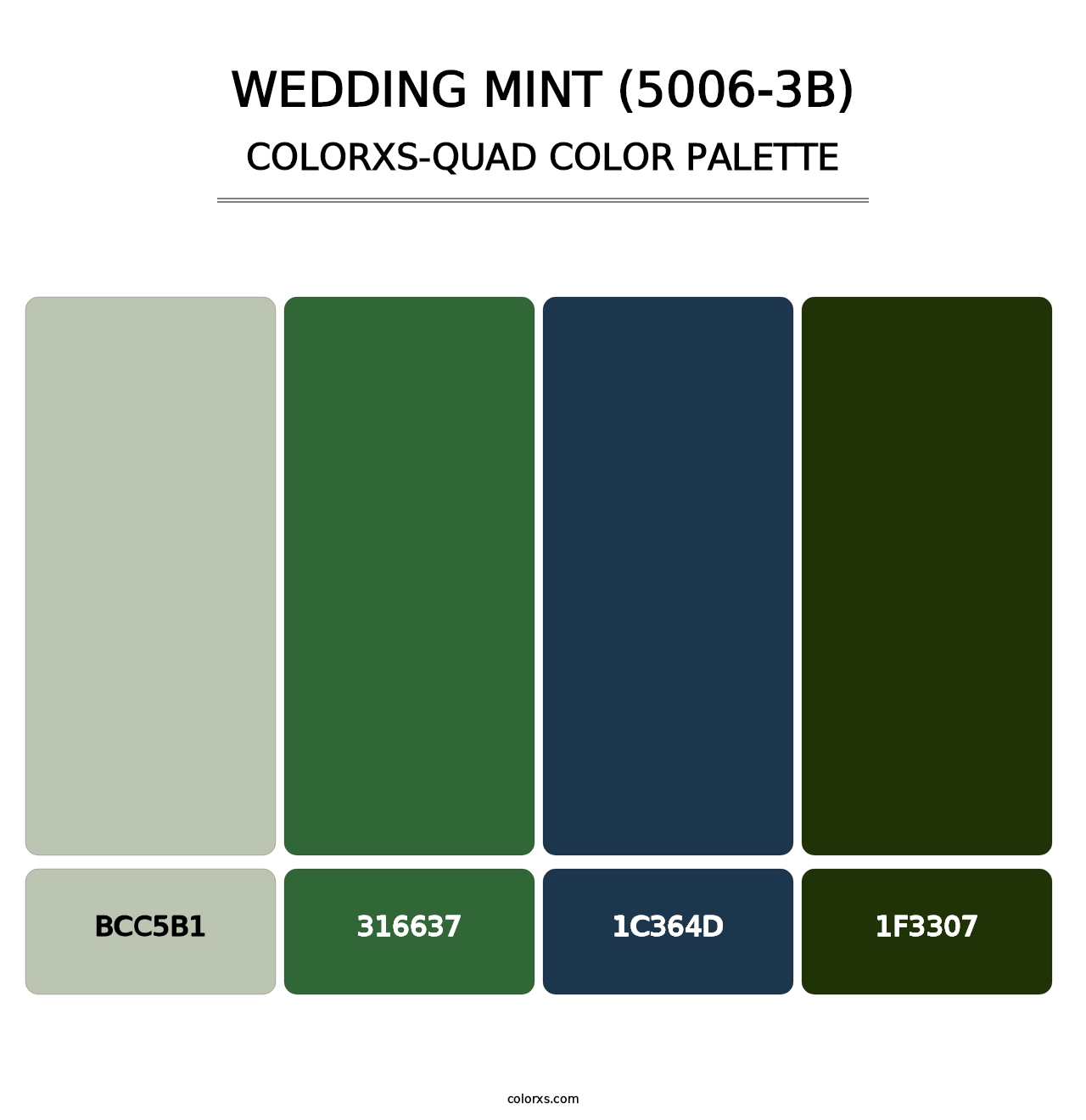 Wedding Mint (5006-3B) - Colorxs Quad Palette