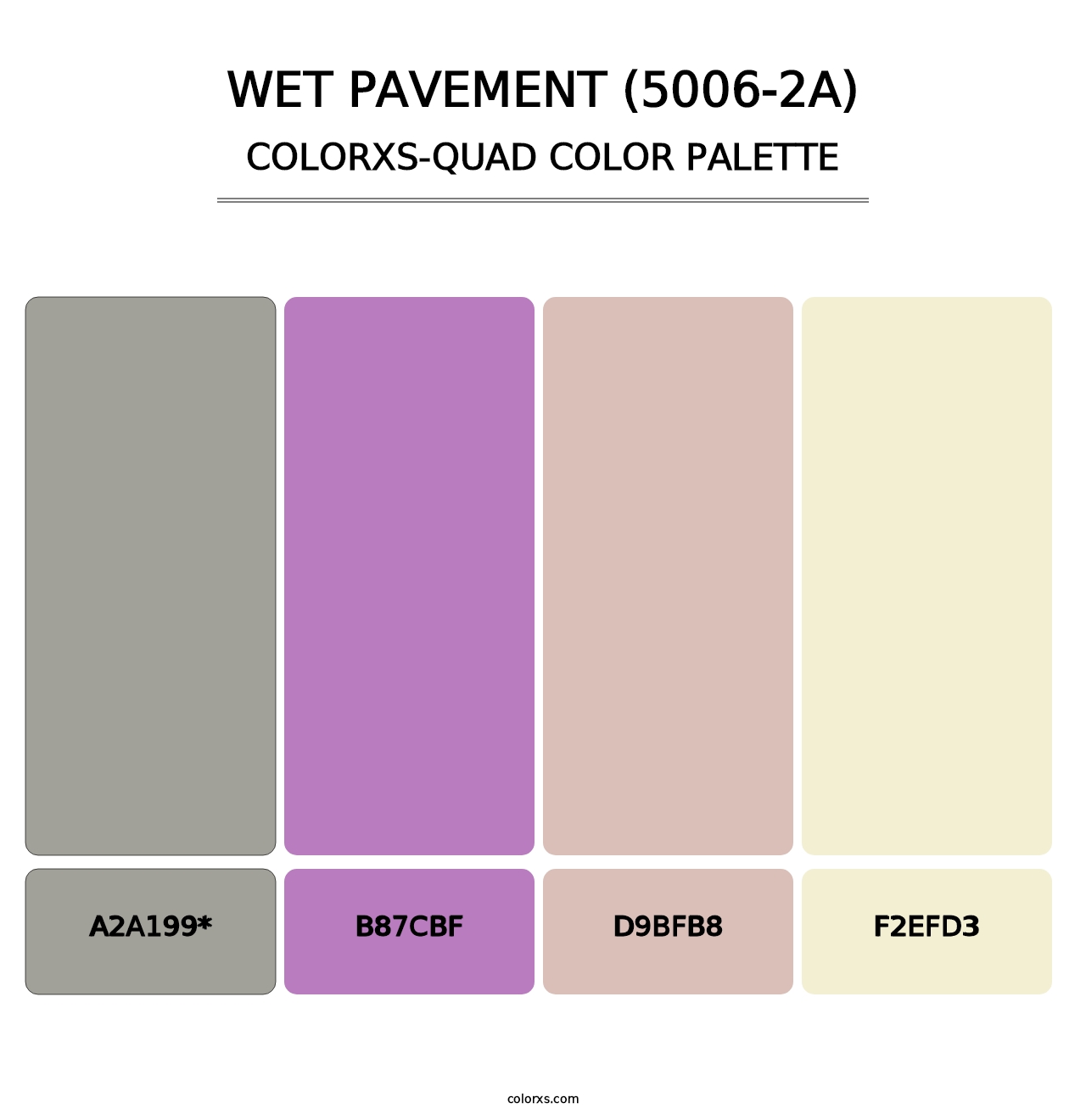 Wet Pavement (5006-2A) - Colorxs Quad Palette