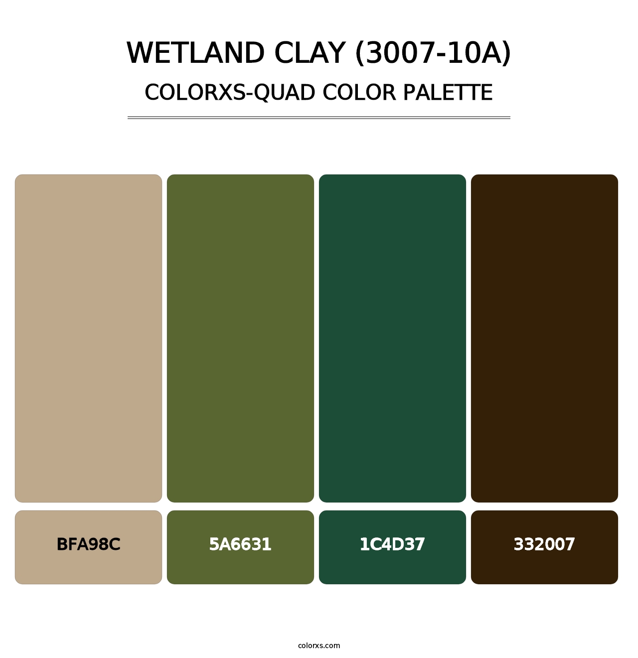 Wetland Clay (3007-10A) - Colorxs Quad Palette