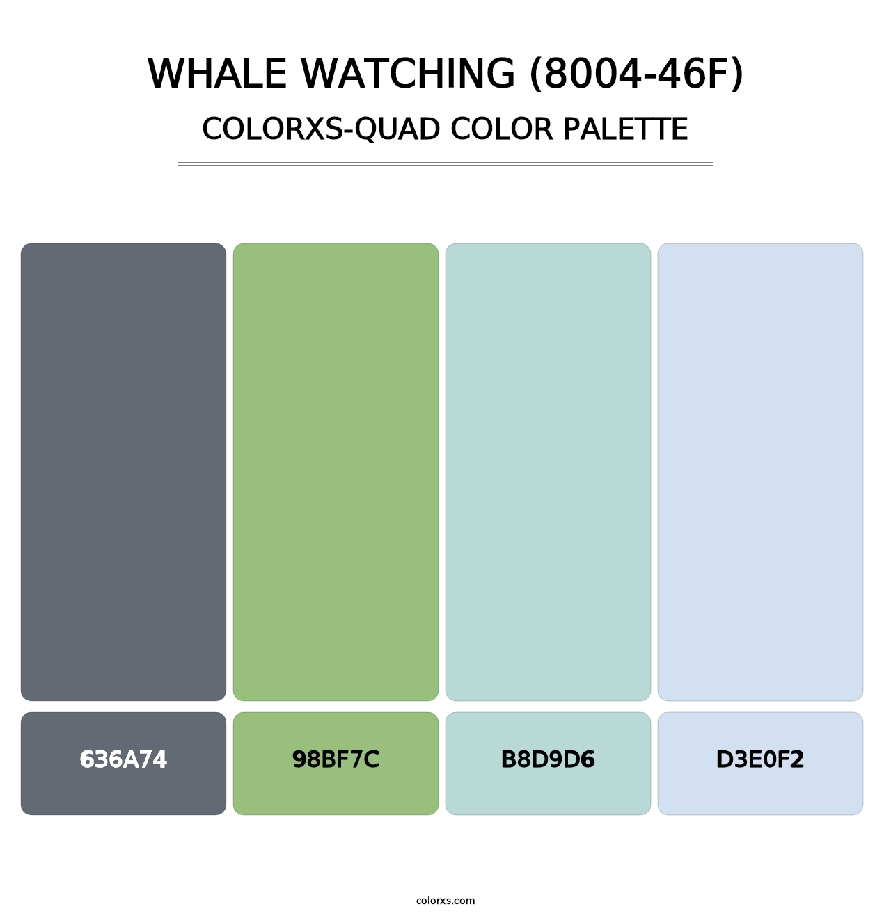 Whale Watching (8004-46F) - Colorxs Quad Palette