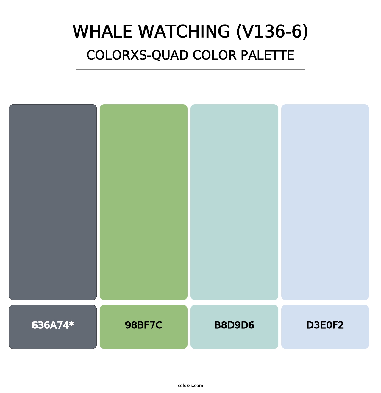 Whale Watching (V136-6) - Colorxs Quad Palette