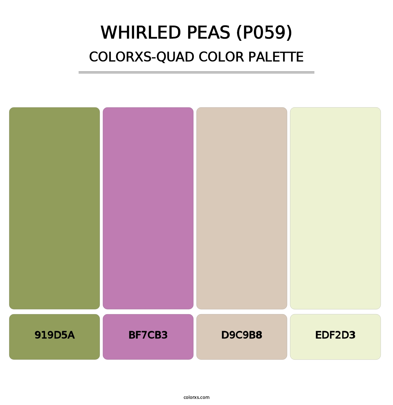 Whirled Peas (P059) - Colorxs Quad Palette