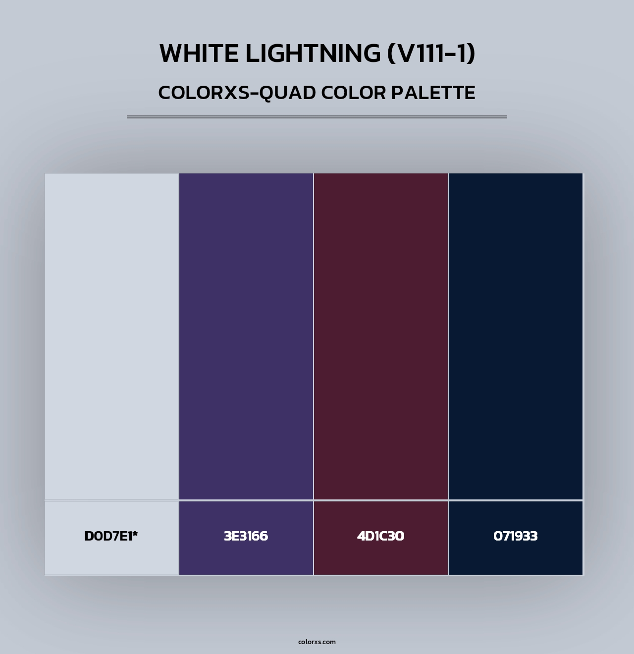 White Lightning (V111-1) - Colorxs Quad Palette