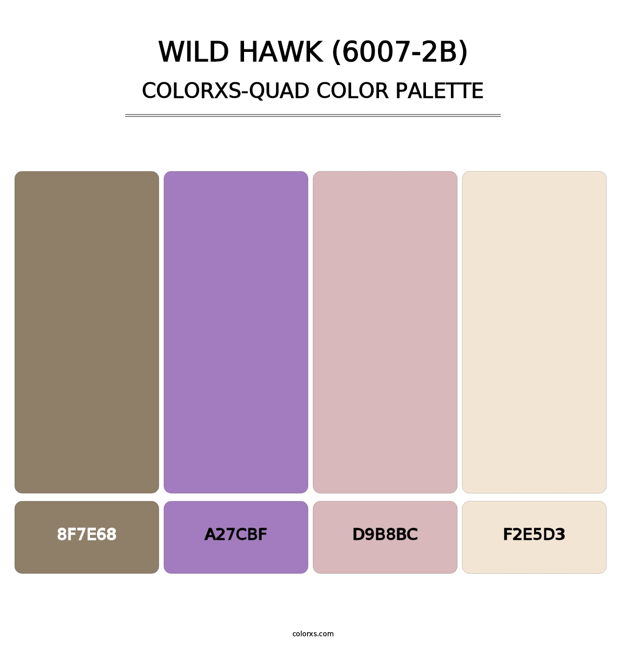 Wild Hawk (6007-2B) - Colorxs Quad Palette