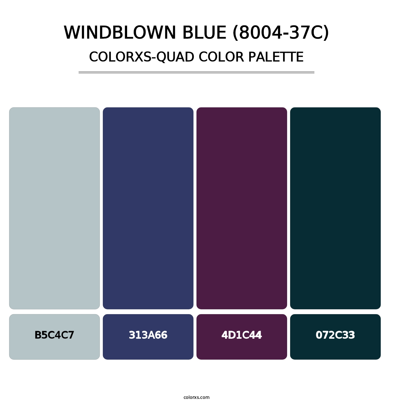 Windblown Blue (8004-37C) - Colorxs Quad Palette