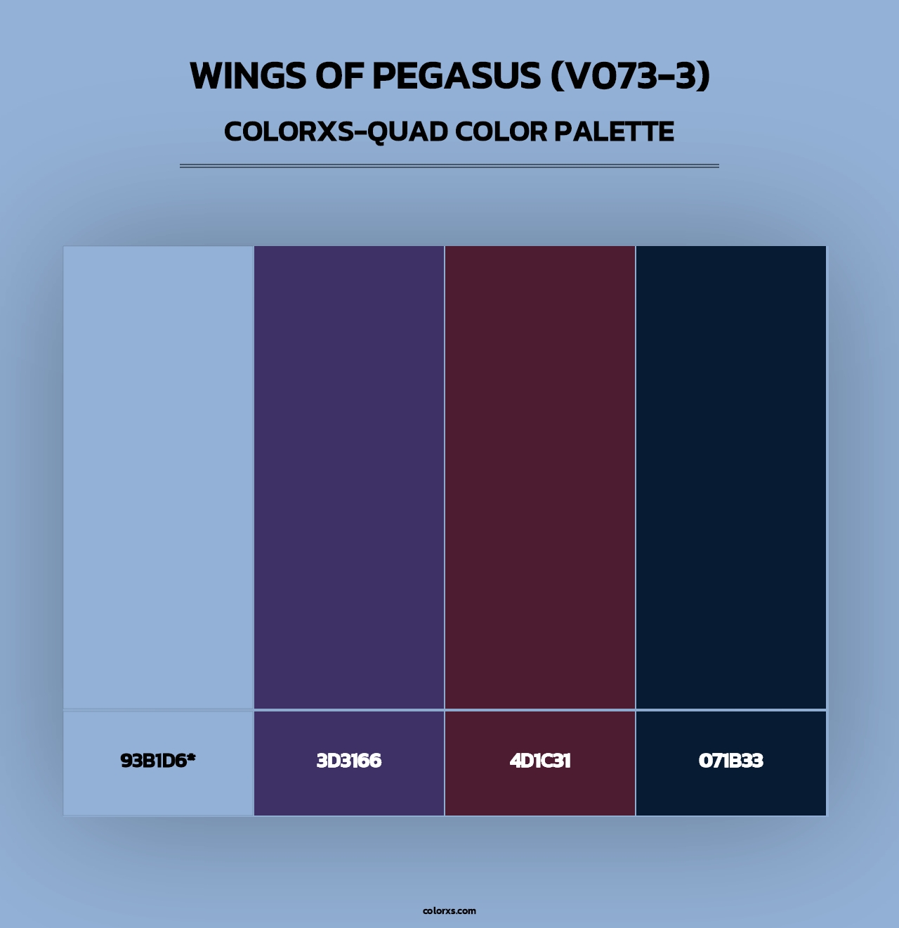 Wings of Pegasus (V073-3) - Colorxs Quad Palette