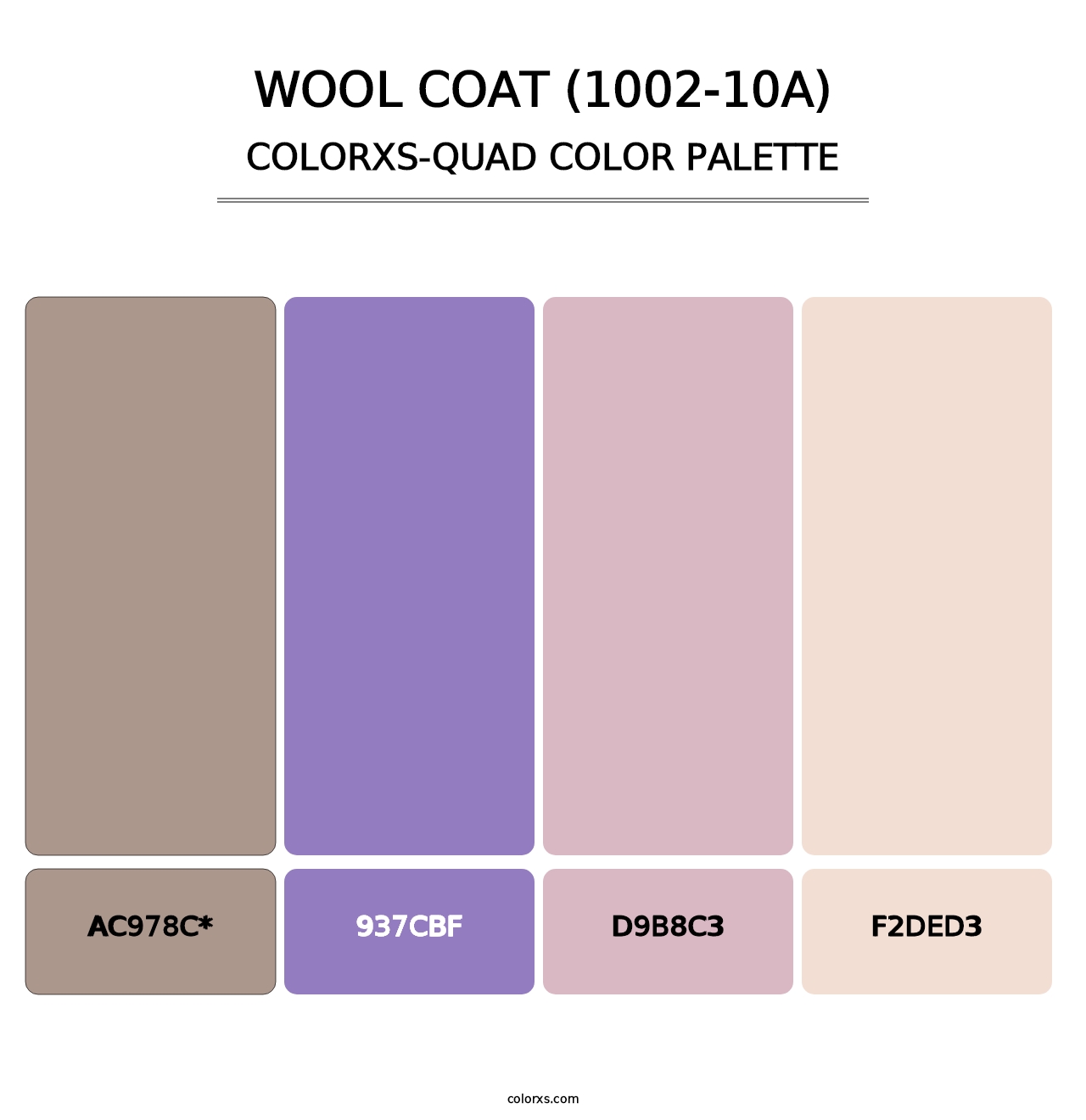Wool Coat (1002-10A) - Colorxs Quad Palette