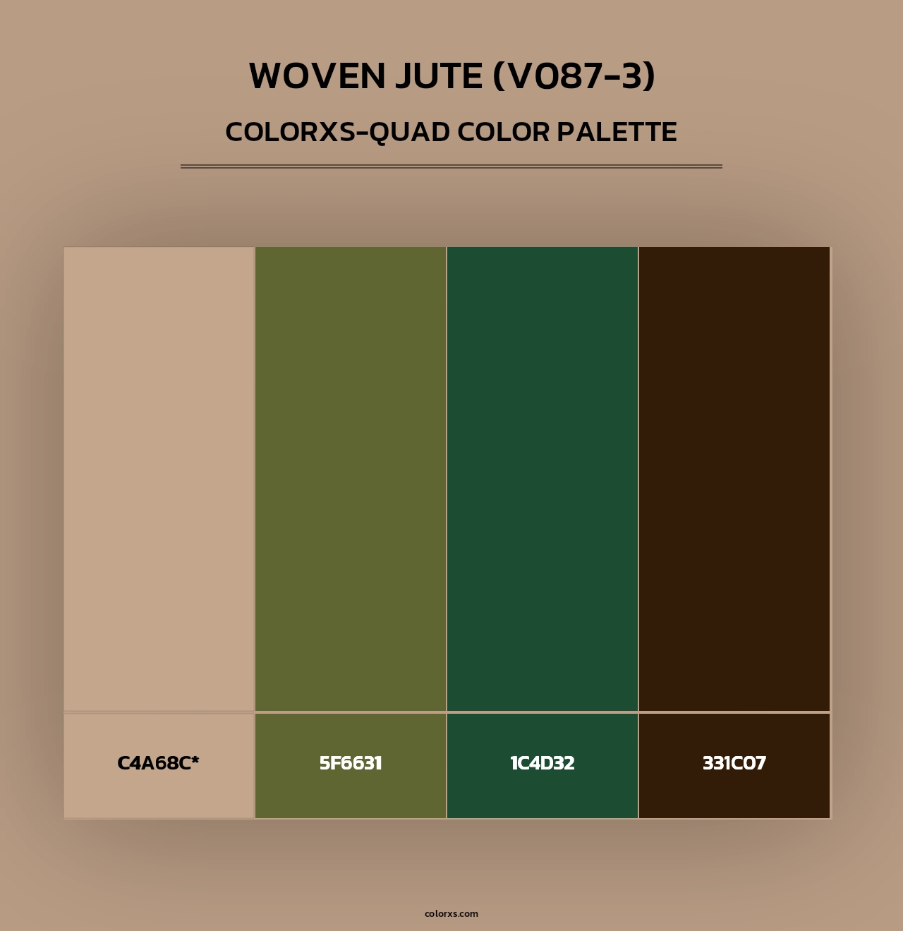 Woven Jute (V087-3) - Colorxs Quad Palette