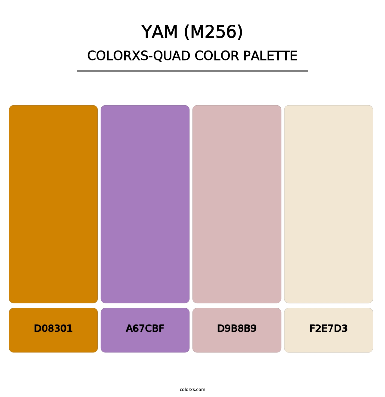 Yam (M256) - Colorxs Quad Palette