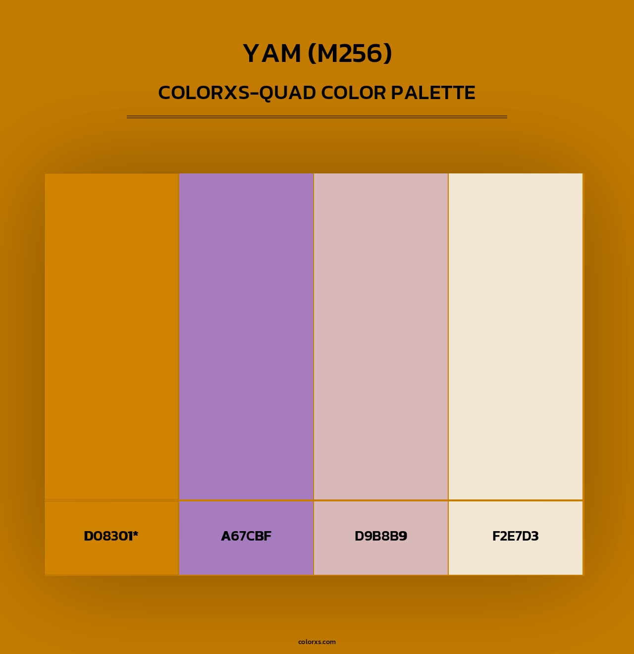 Yam (M256) - Colorxs Quad Palette
