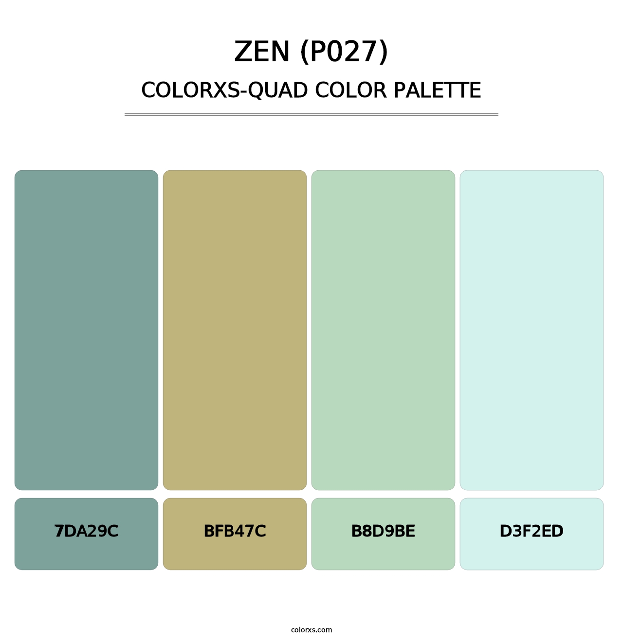 Zen (P027) - Colorxs Quad Palette