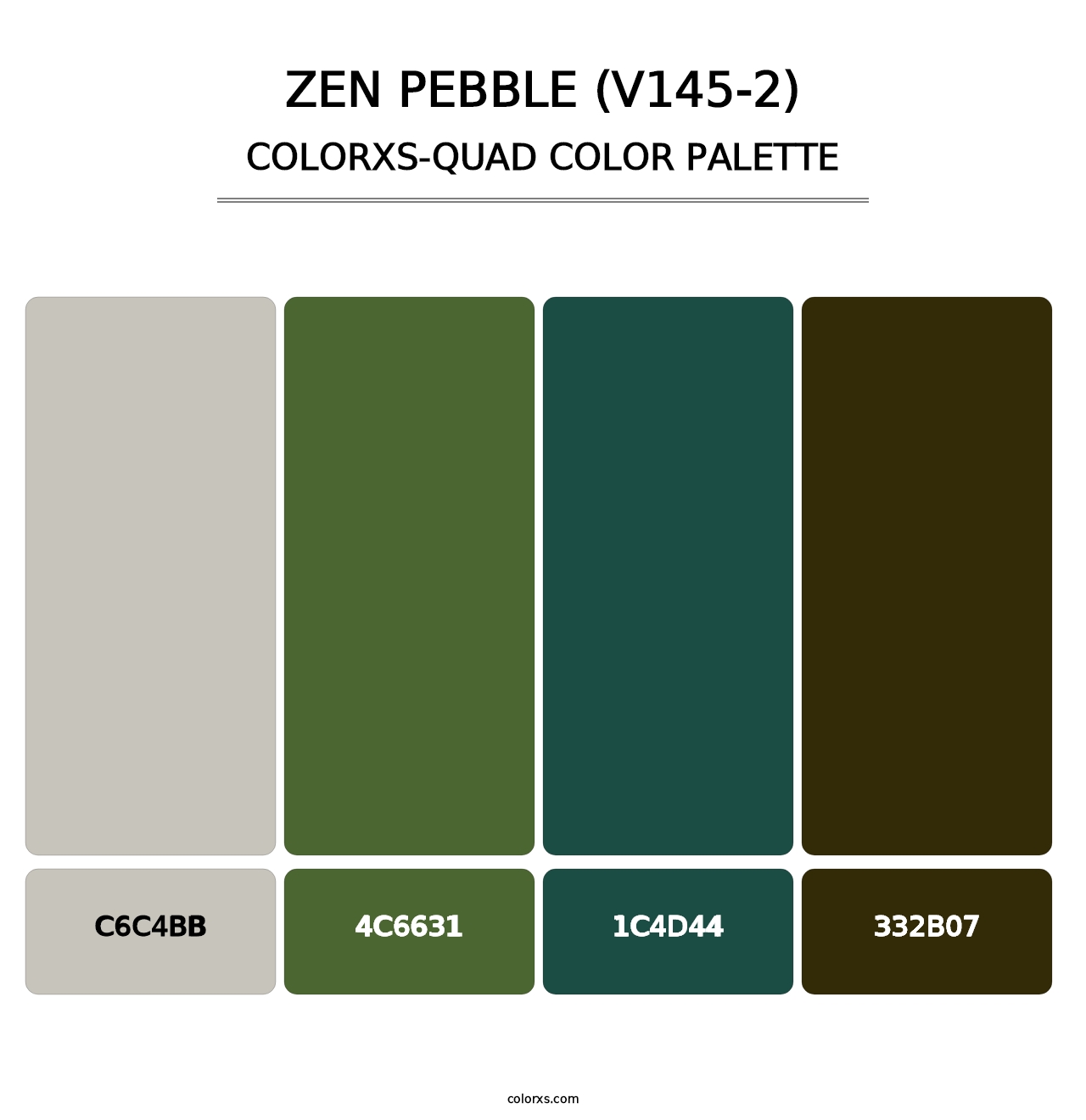 Zen Pebble (V145-2) - Colorxs Quad Palette