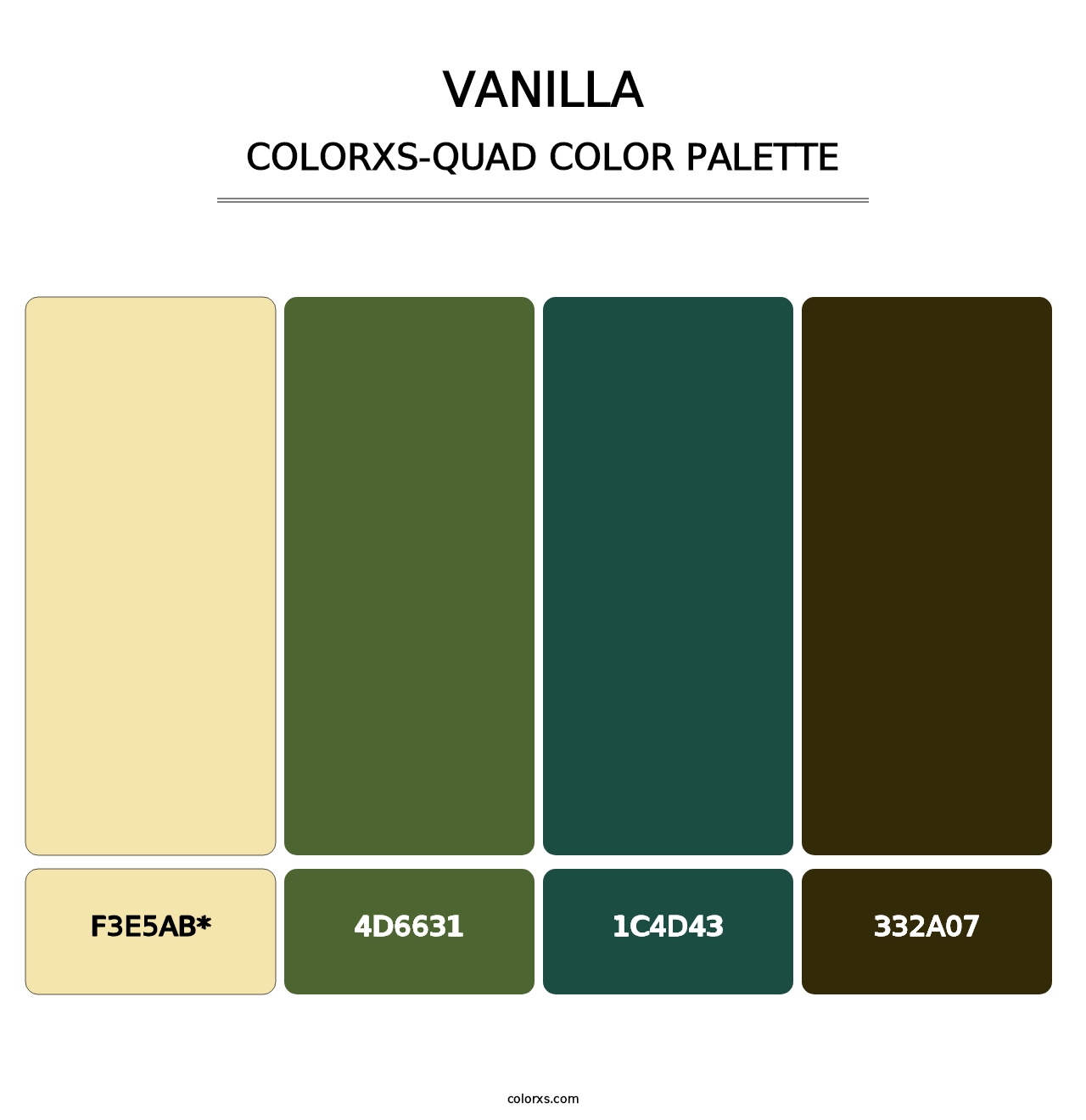 Vanilla - Colorxs Quad Palette