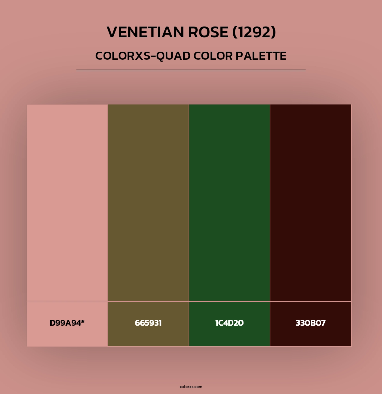Venetian Rose (1292) - Colorxs Quad Palette