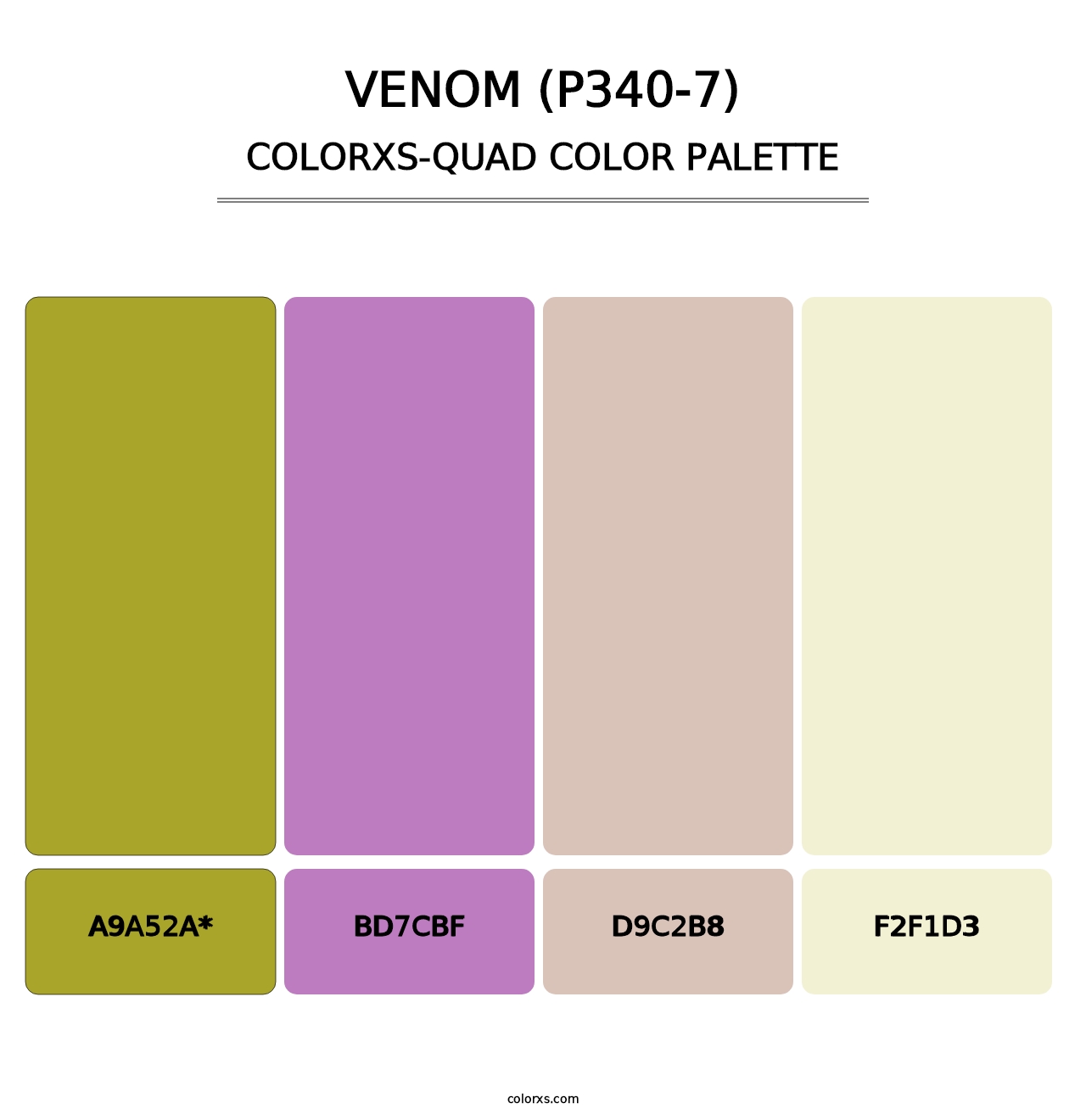Venom (P340-7) - Colorxs Quad Palette