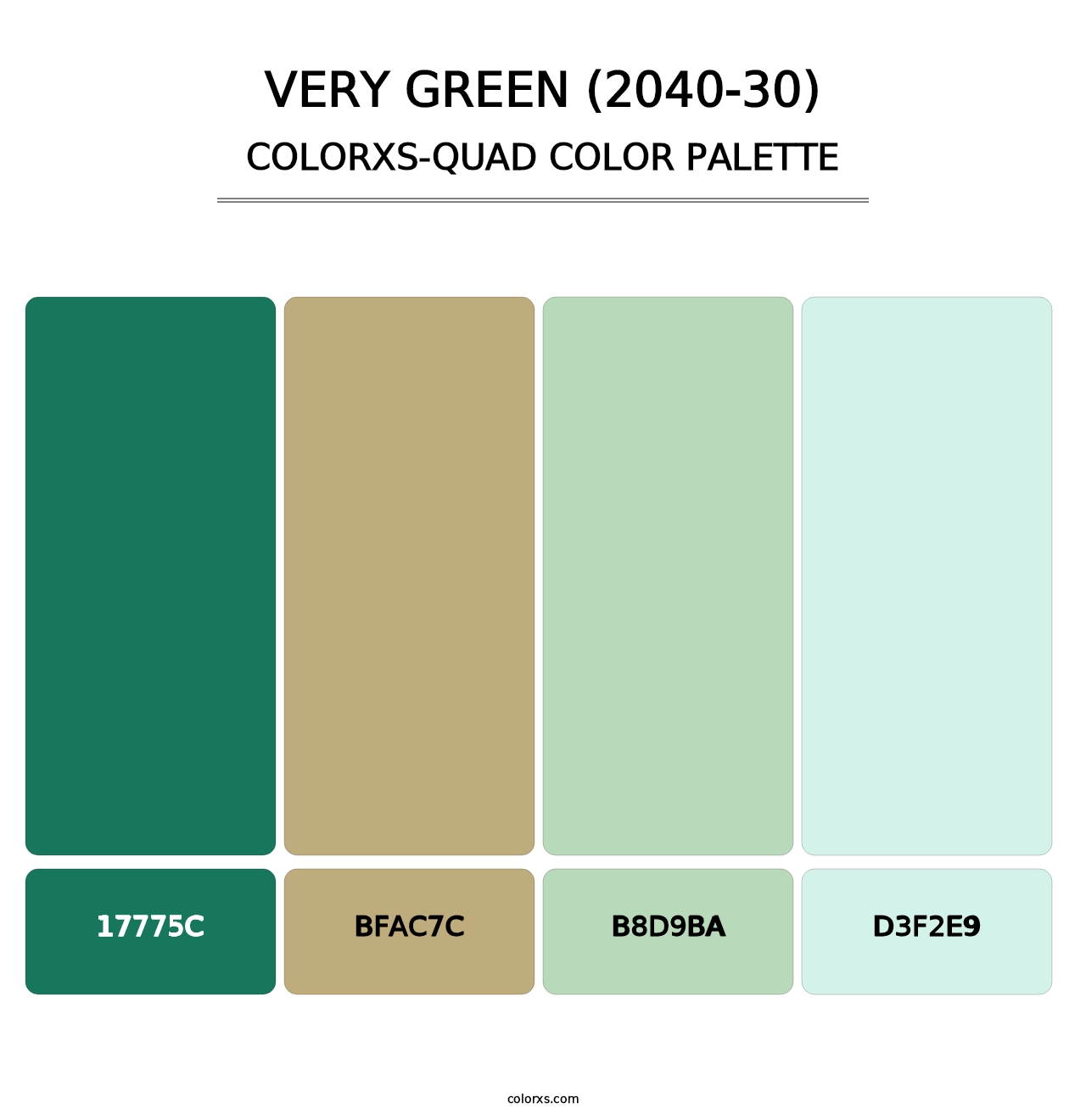 Very Green (2040-30) - Colorxs Quad Palette