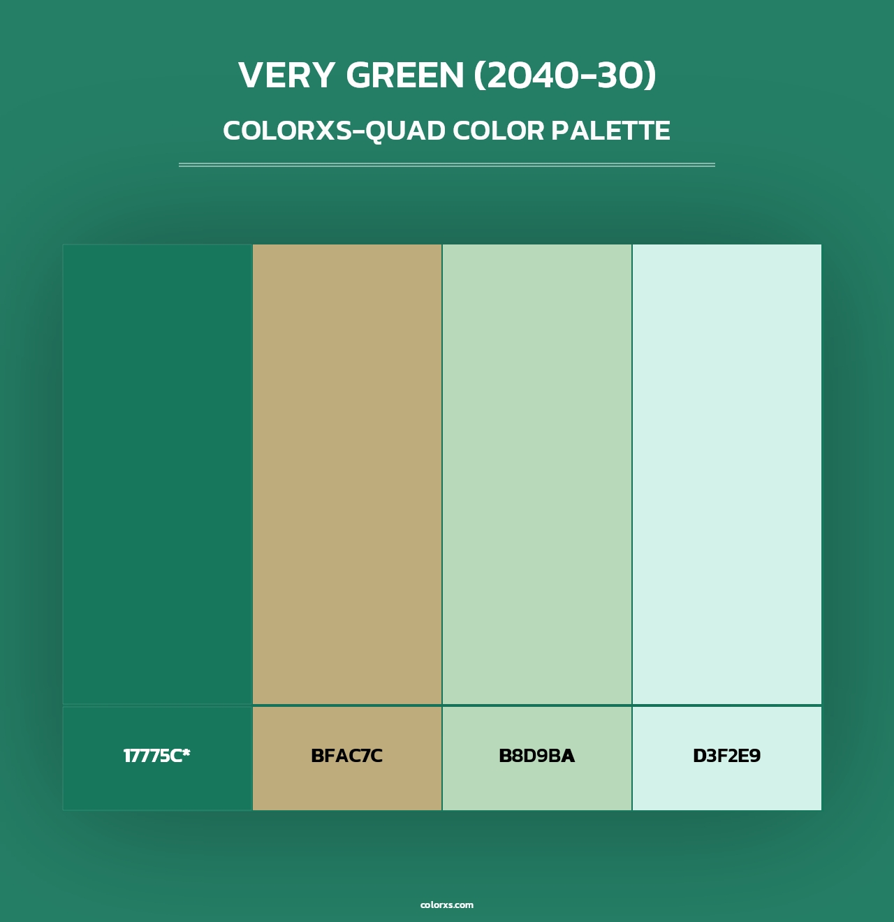 Very Green (2040-30) - Colorxs Quad Palette