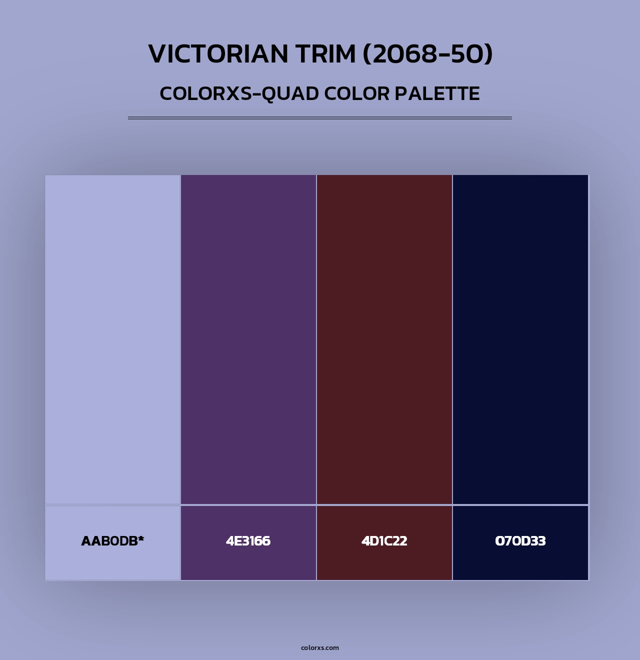 Victorian Trim (2068-50) - Colorxs Quad Palette