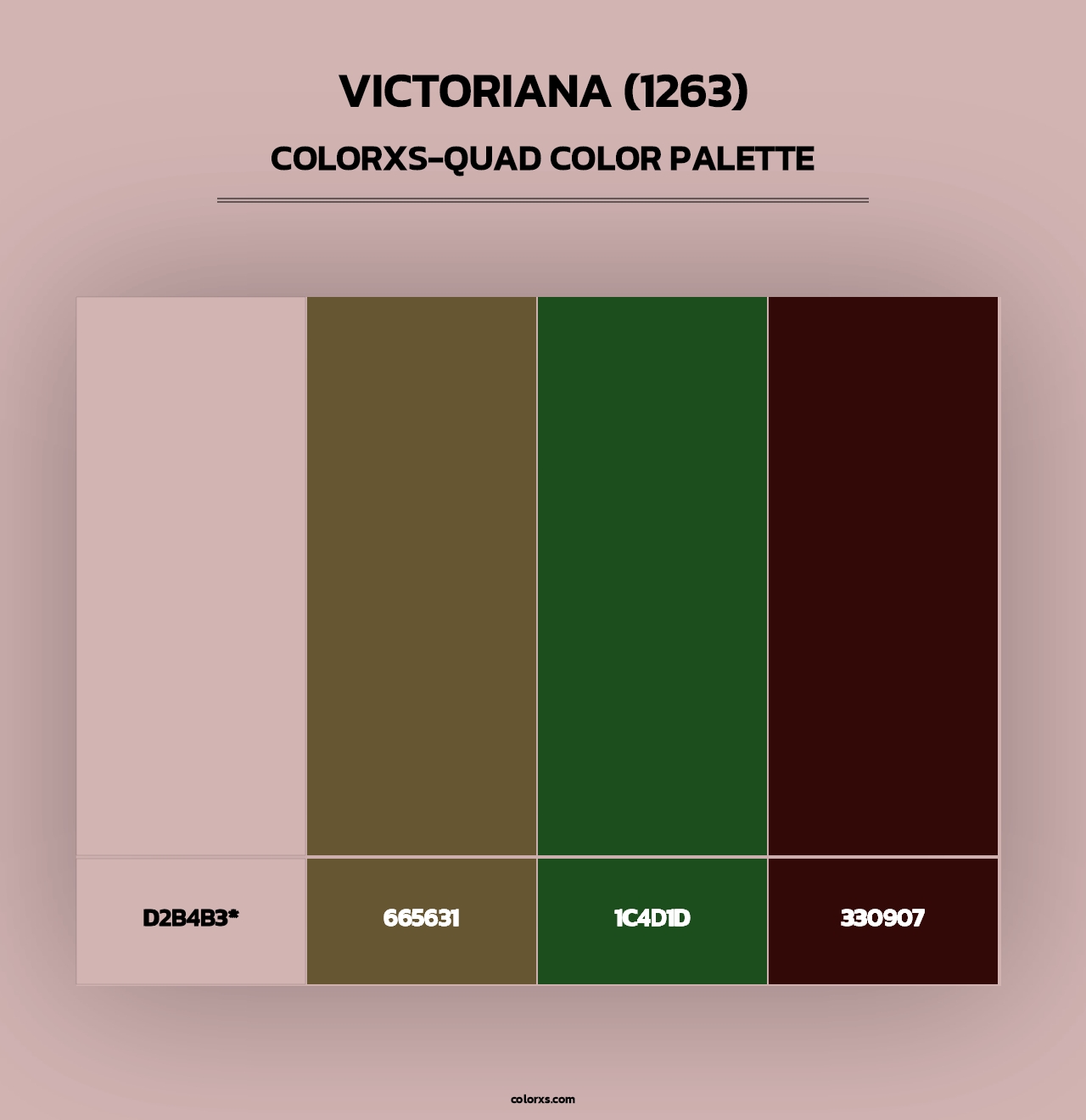 Victoriana (1263) - Colorxs Quad Palette
