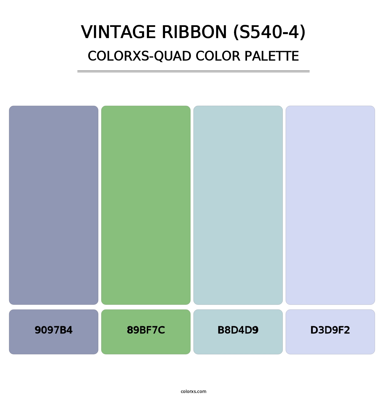Vintage Ribbon (S540-4) - Colorxs Quad Palette