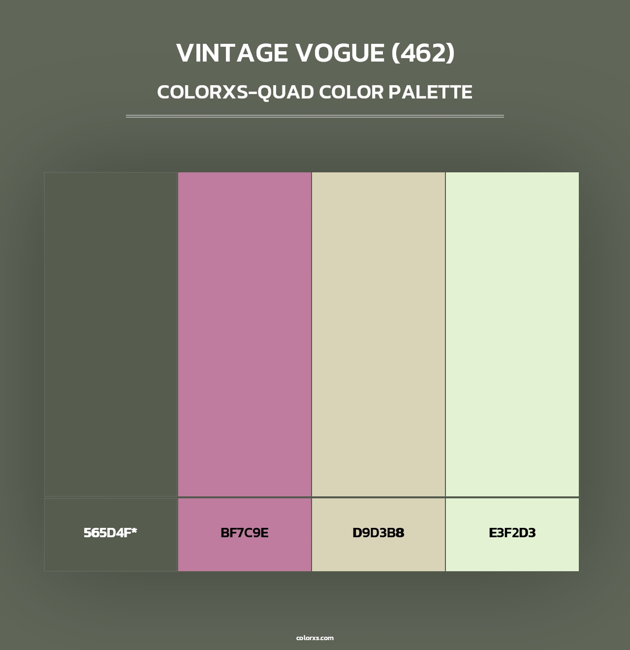 Vintage Vogue (462) - Colorxs Quad Palette