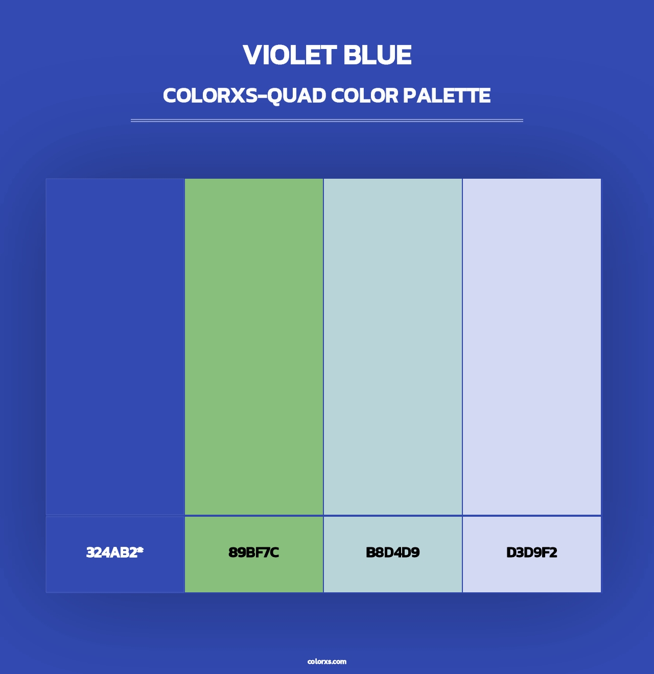 Violet Blue - Colorxs Quad Palette