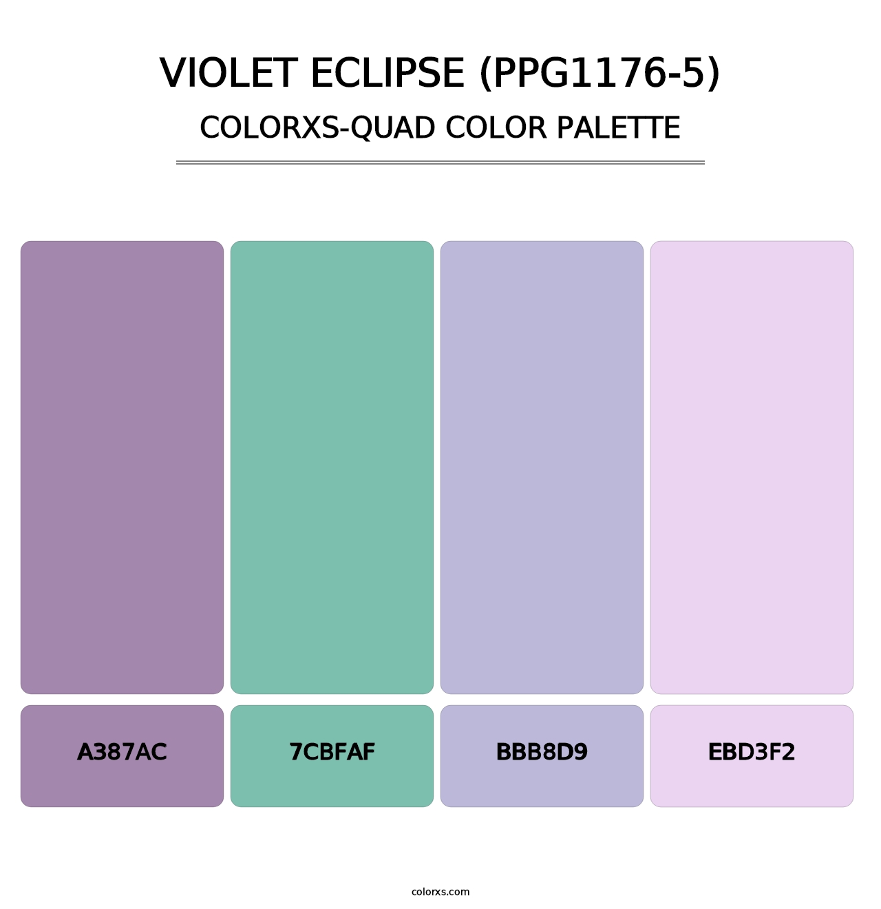 Violet Eclipse (PPG1176-5) - Colorxs Quad Palette