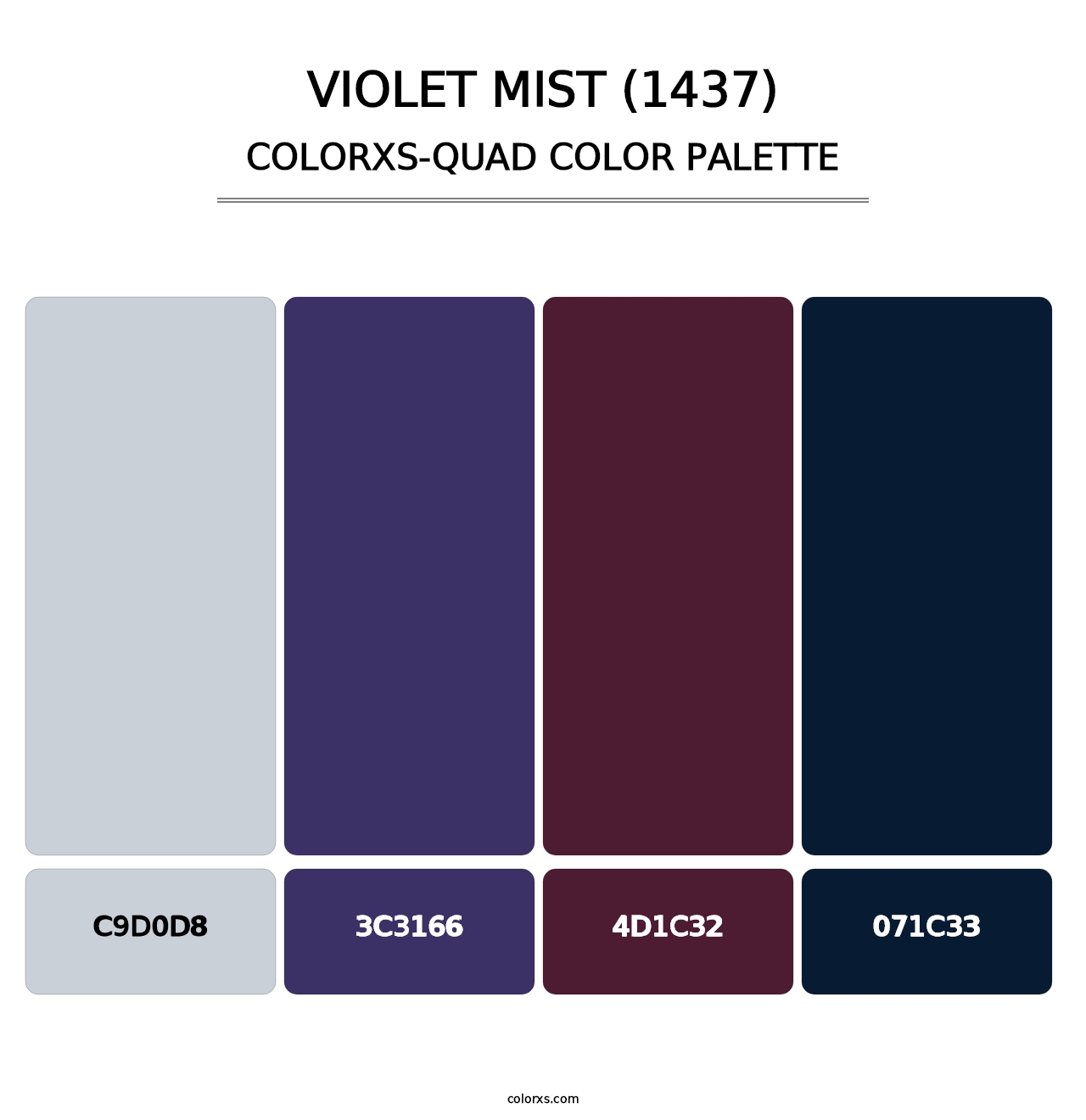 Violet Mist (1437) - Colorxs Quad Palette