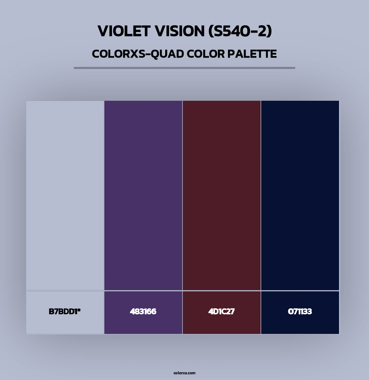 Violet Vision (S540-2) - Colorxs Quad Palette