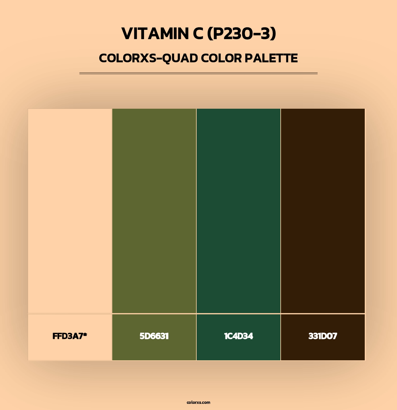 Vitamin C (P230-3) - Colorxs Quad Palette