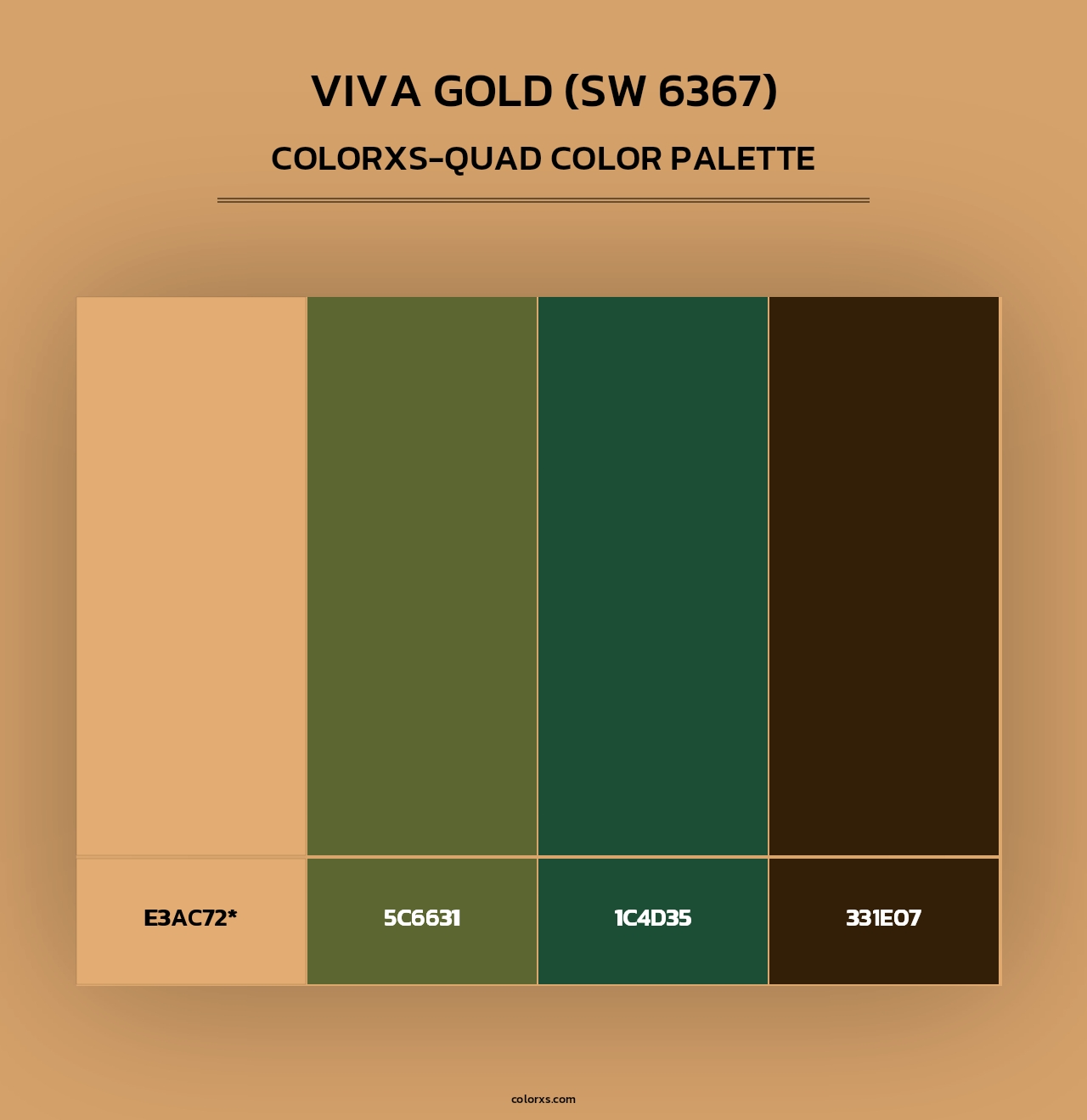 Viva Gold (SW 6367) - Colorxs Quad Palette