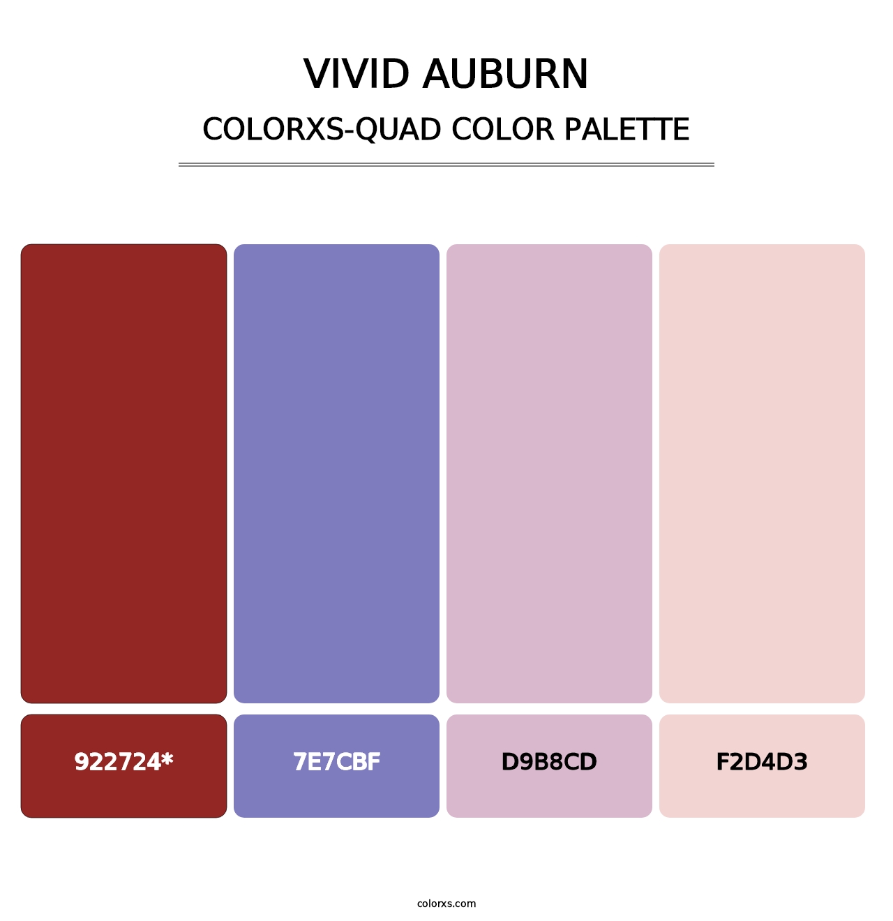 Vivid Auburn - Colorxs Quad Palette