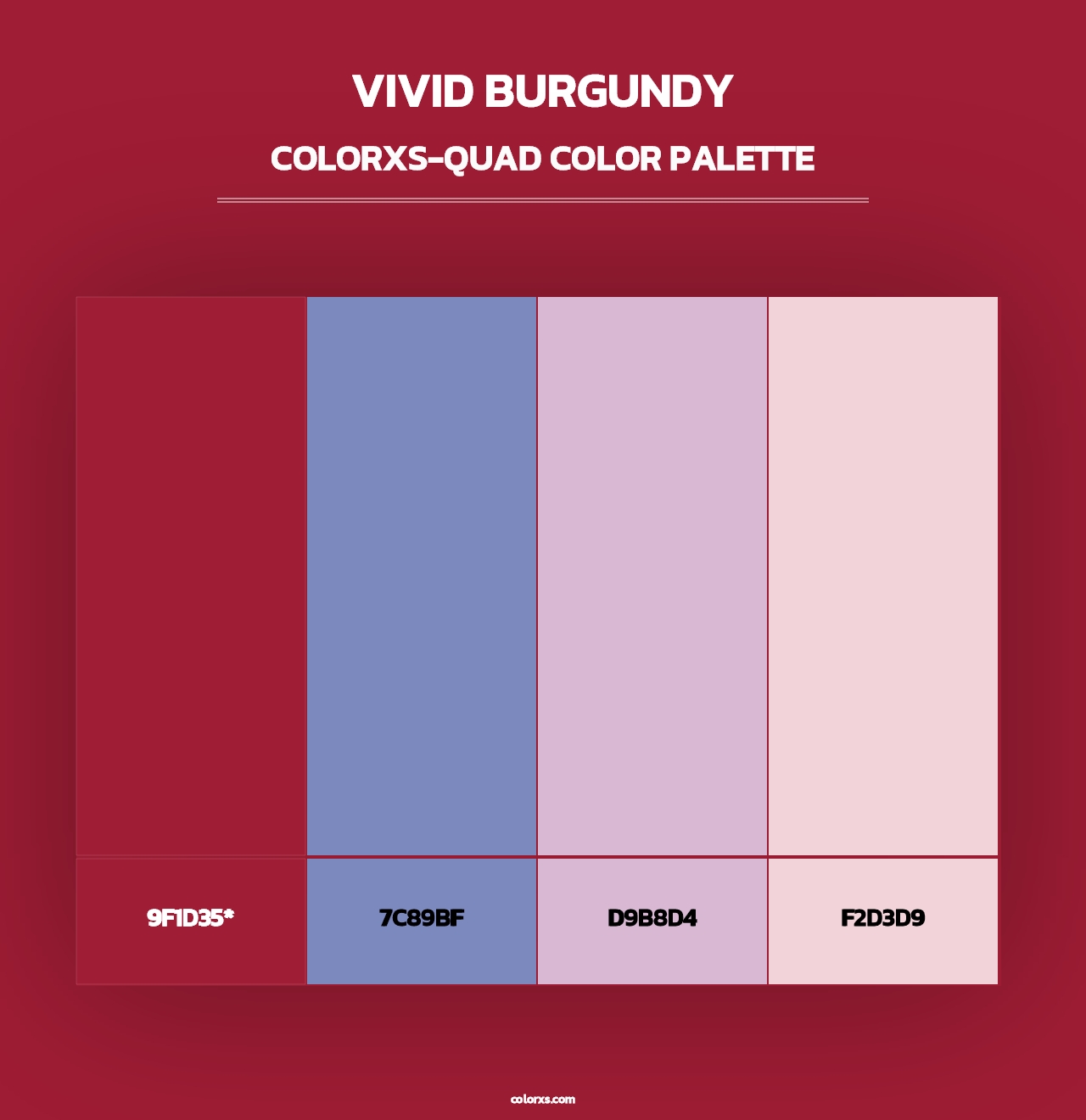Vivid Burgundy - Colorxs Quad Palette