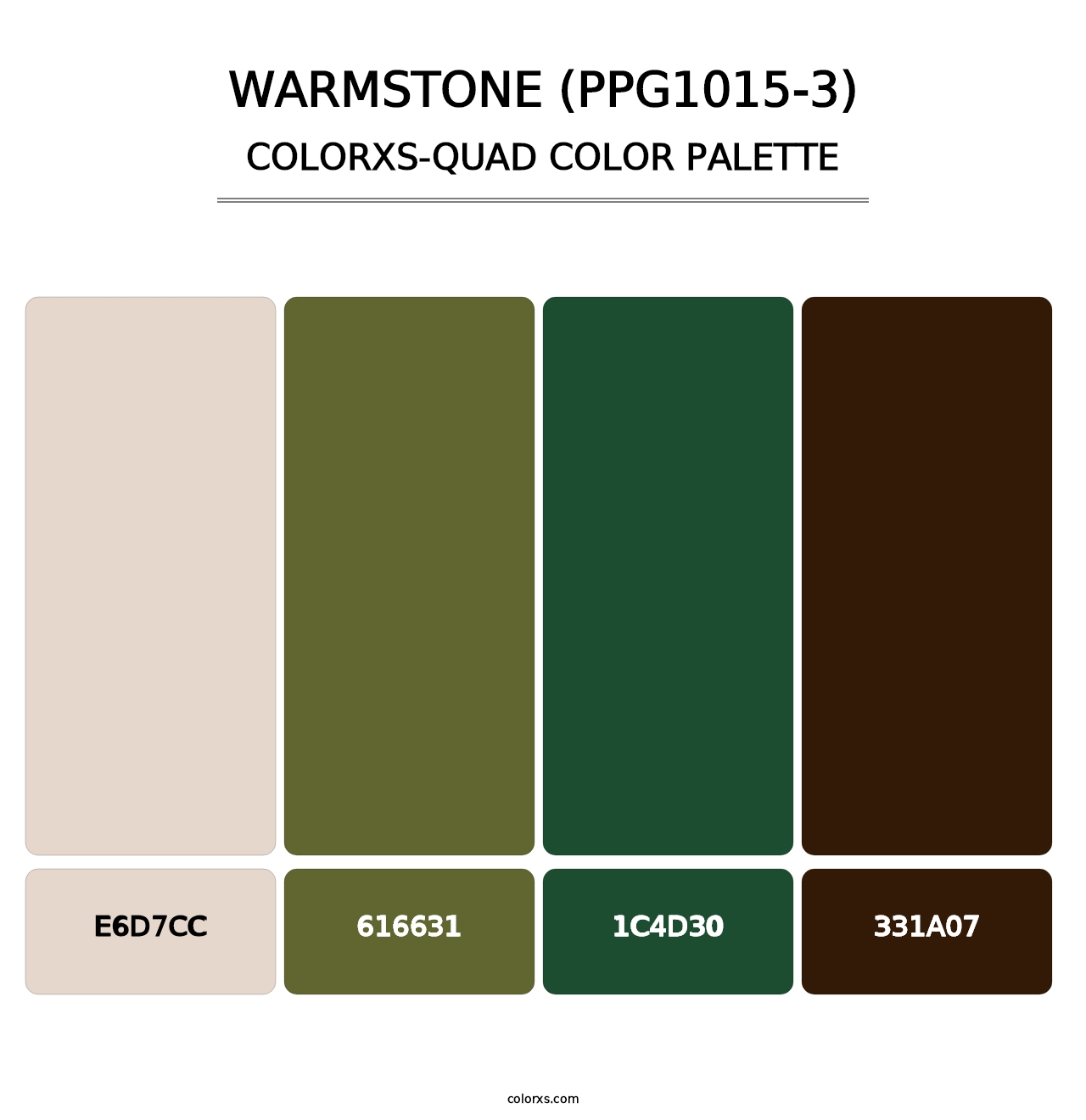 Warmstone (PPG1015-3) - Colorxs Quad Palette