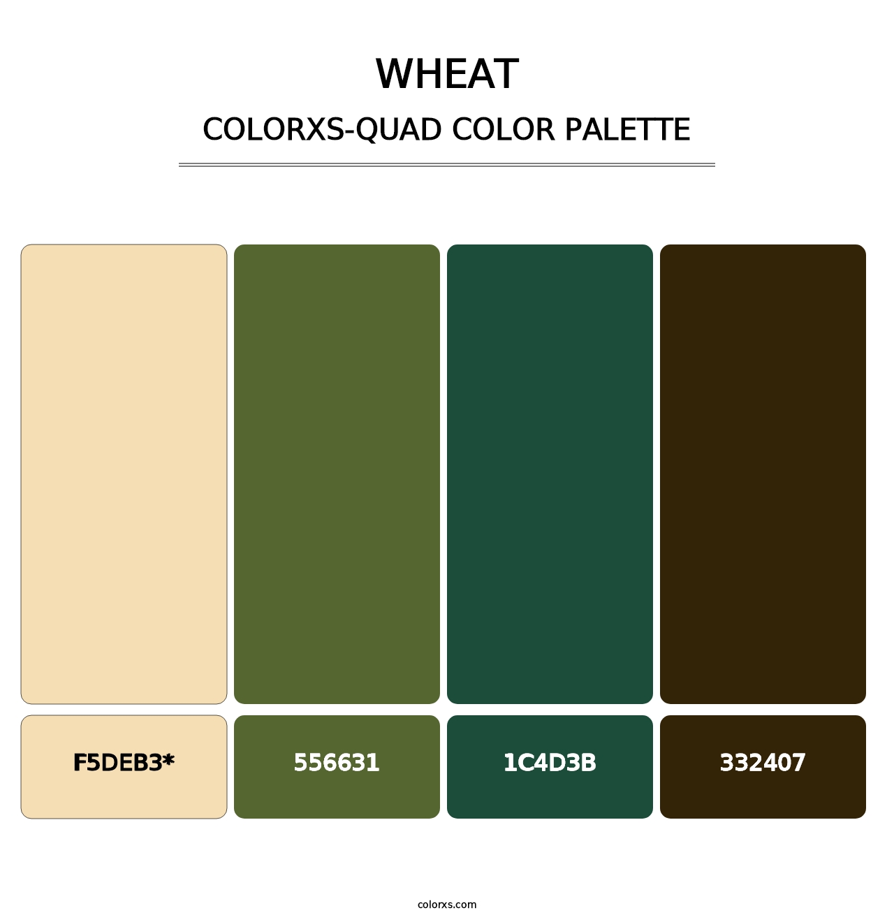 Wheat - Colorxs Quad Palette