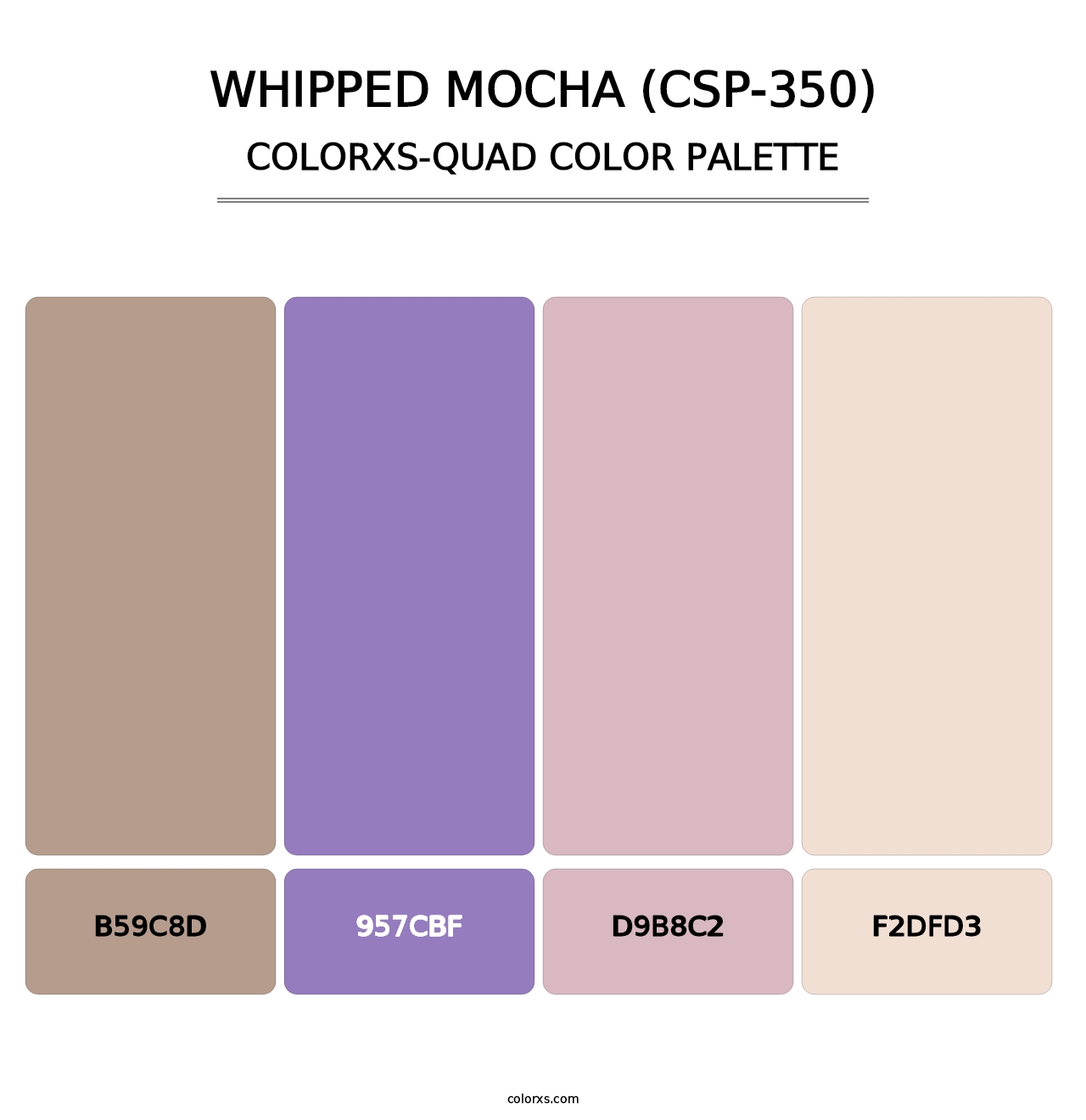 Whipped Mocha (CSP-350) - Colorxs Quad Palette
