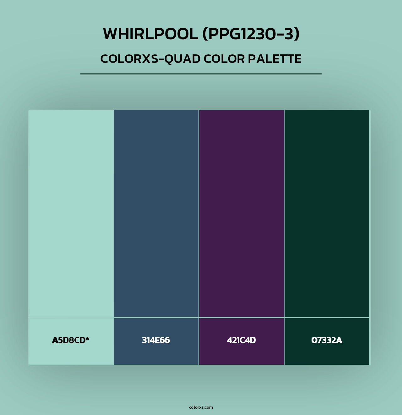 Whirlpool (PPG1230-3) - Colorxs Quad Palette