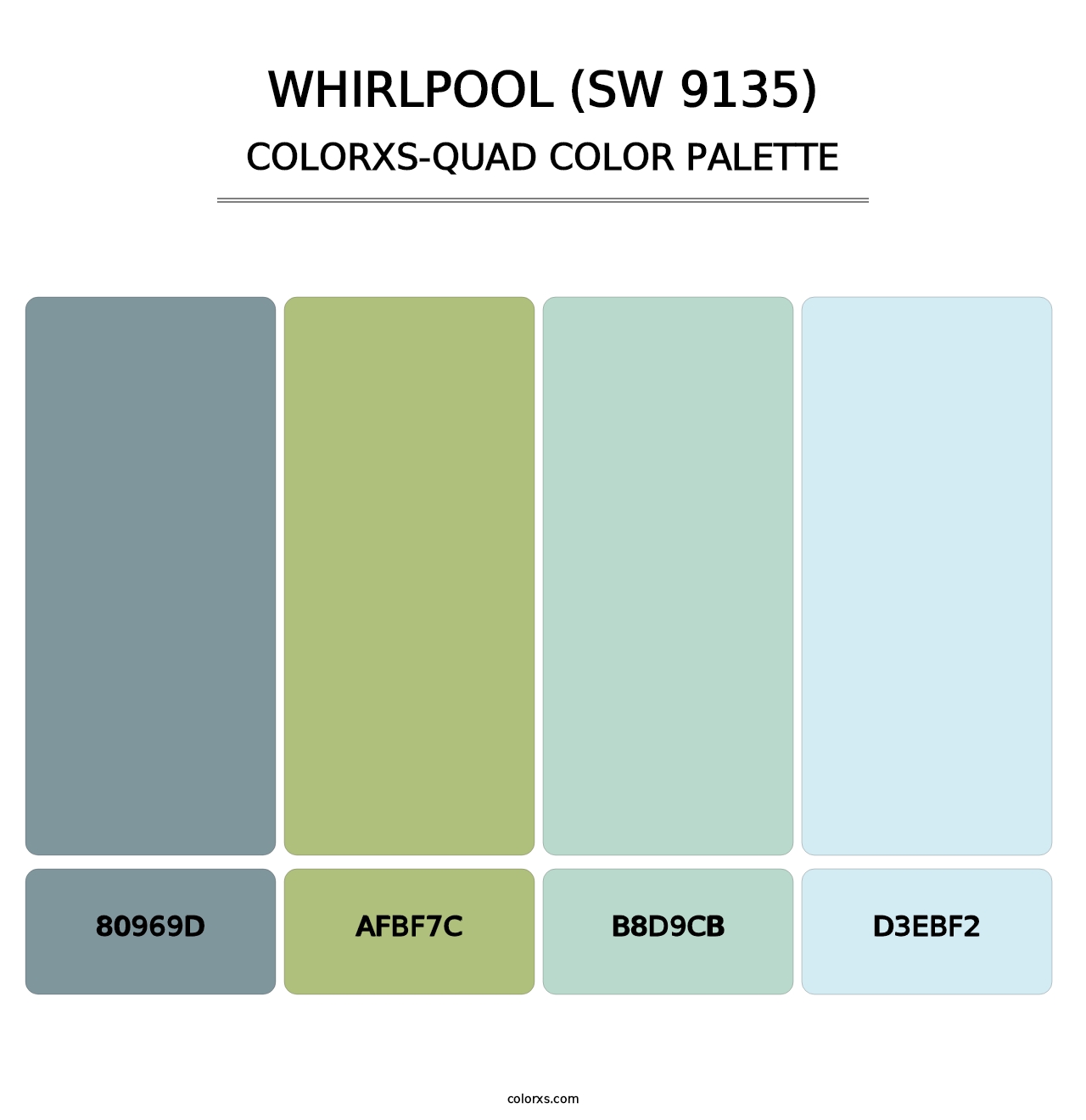 Whirlpool (SW 9135) - Colorxs Quad Palette